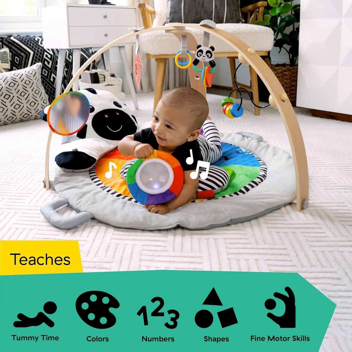 Baby Einstein Zen's Activity Milestones Plush Gym