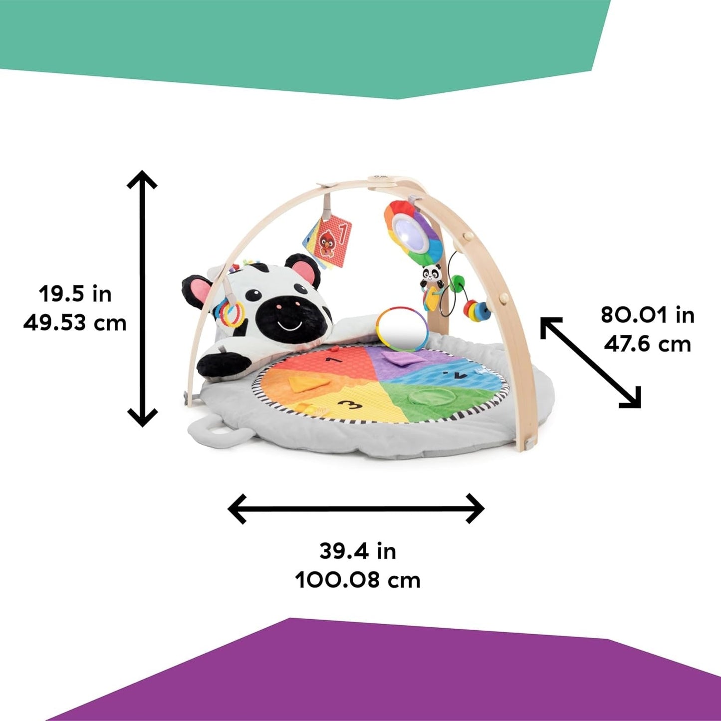 Baby Einstein Zen's Activity Milestones Plush Gym