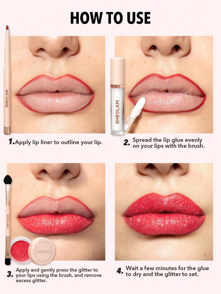 Sheglam Lip Dazzler Glitter kit-Debutante