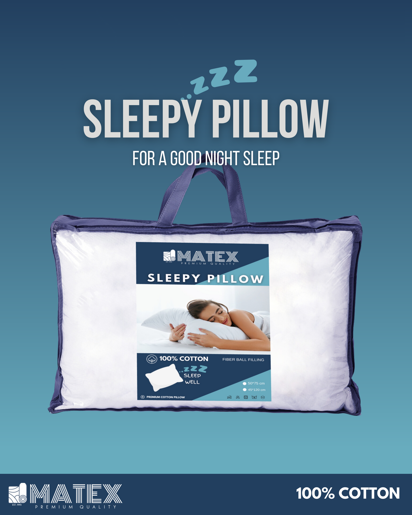 Cotton Sleepy Pillow 850g