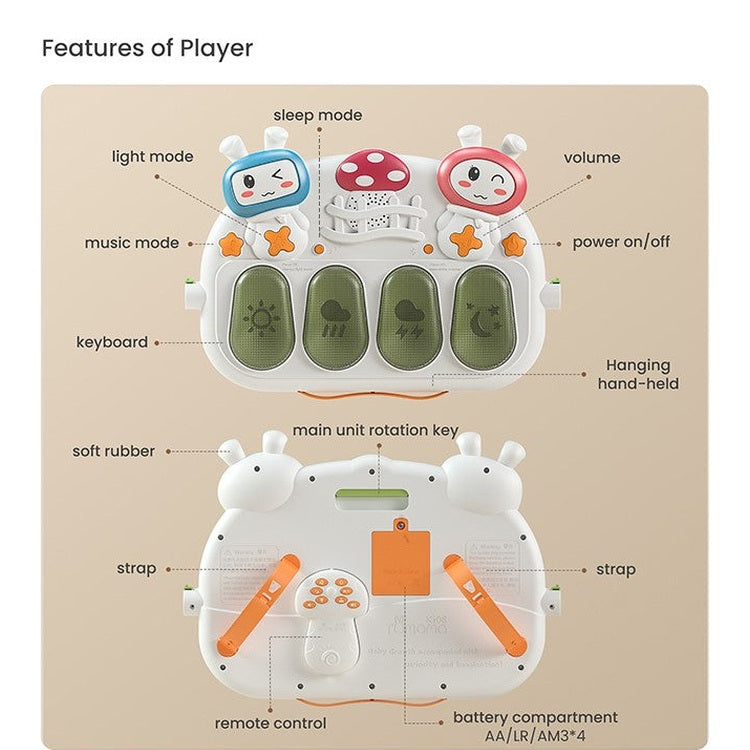 Tumama Kids - Circular Playmat Activity Mat - Sleep & Relax - Li Battery