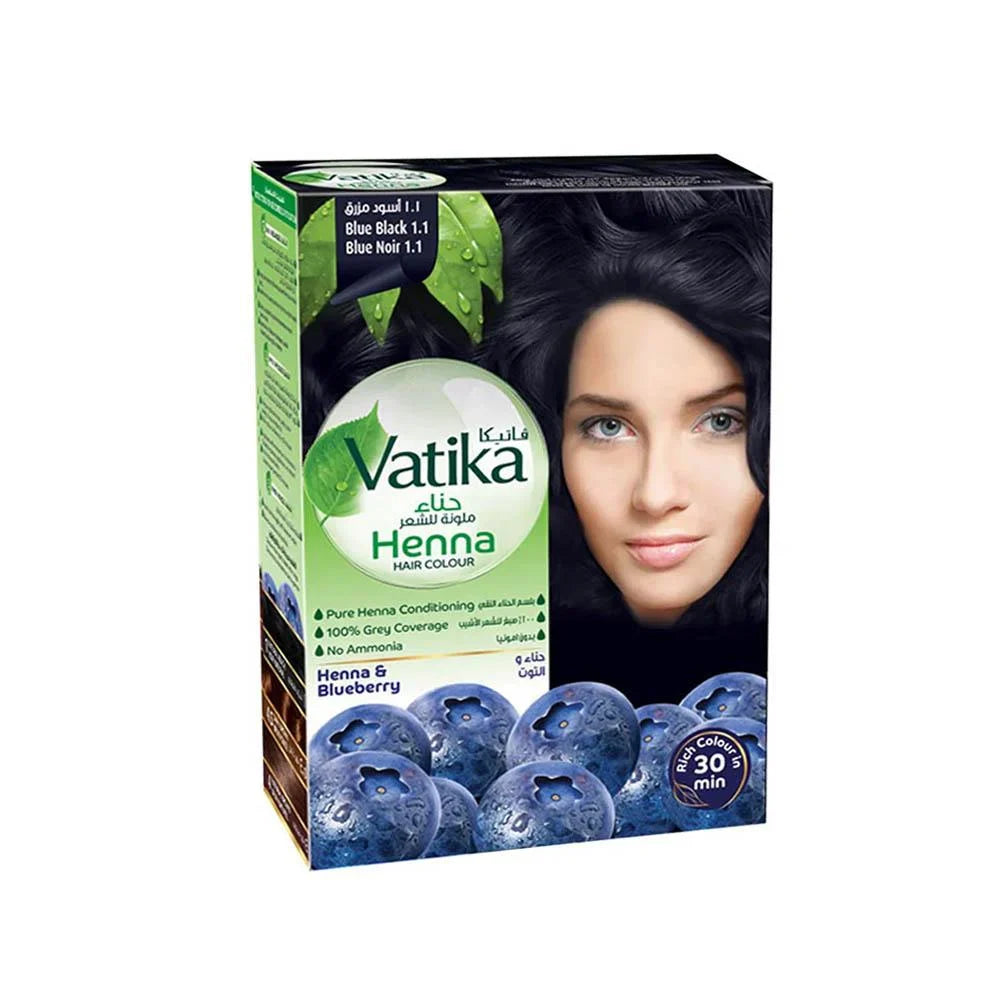 Vatika Henna Hair Color - Blue Black 1.1