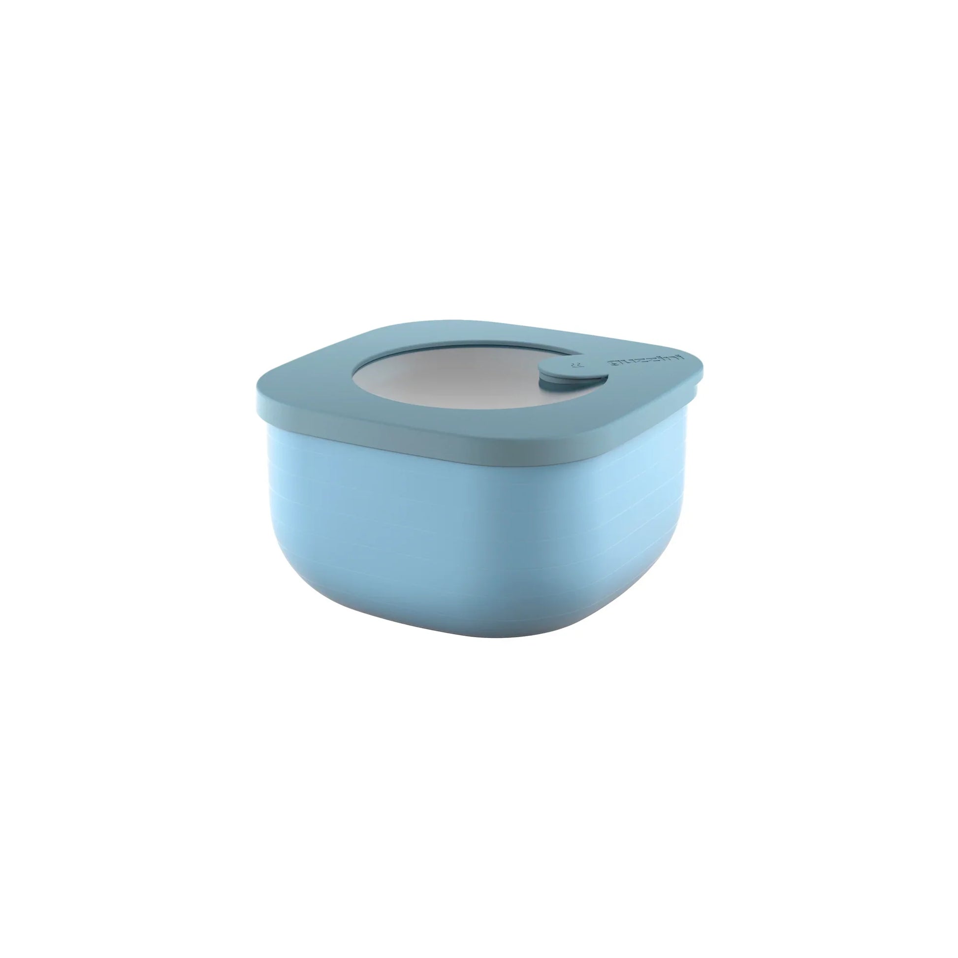 Guzzini S STORE&MORE - Shallow airtight fridge/freezer/microwave containers 450cc Matt mid blue
