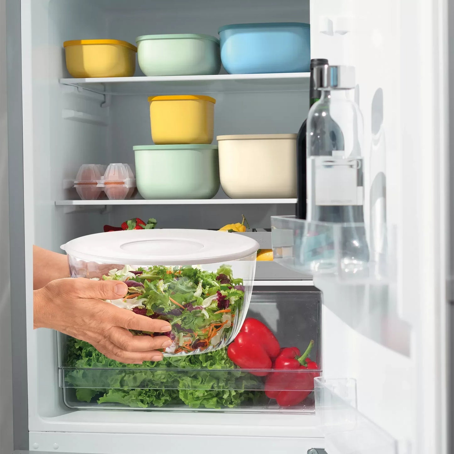 Guzzini Spin&Store Salad Spinner With Lid 26 Kitchen Active Design