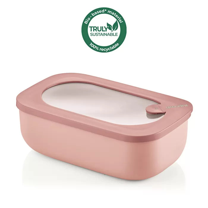 Guzzini Eco - Storage & More Rectangular Container 900CC Peach Blossom Pink