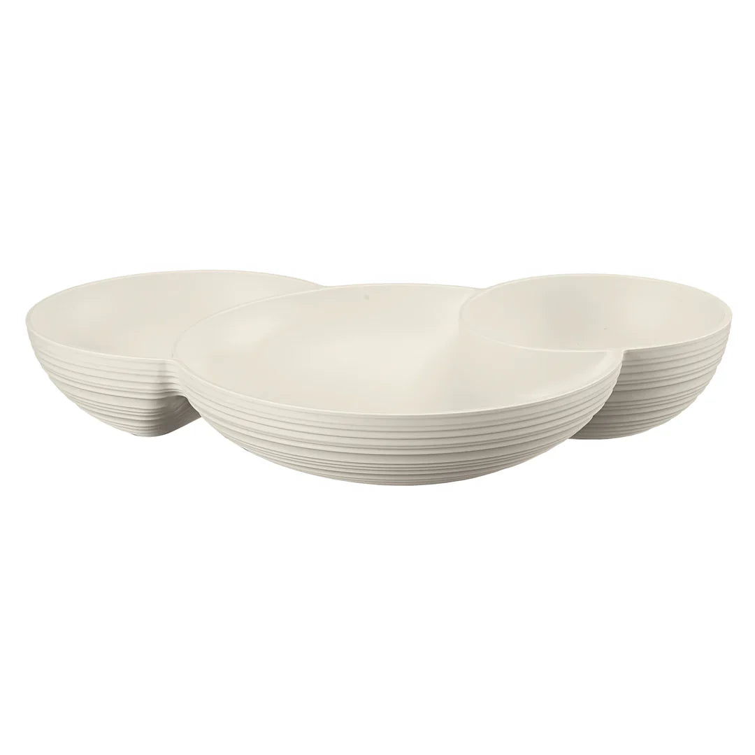 Guzzini Hors D'oeuvres Dish Tierra White Milk