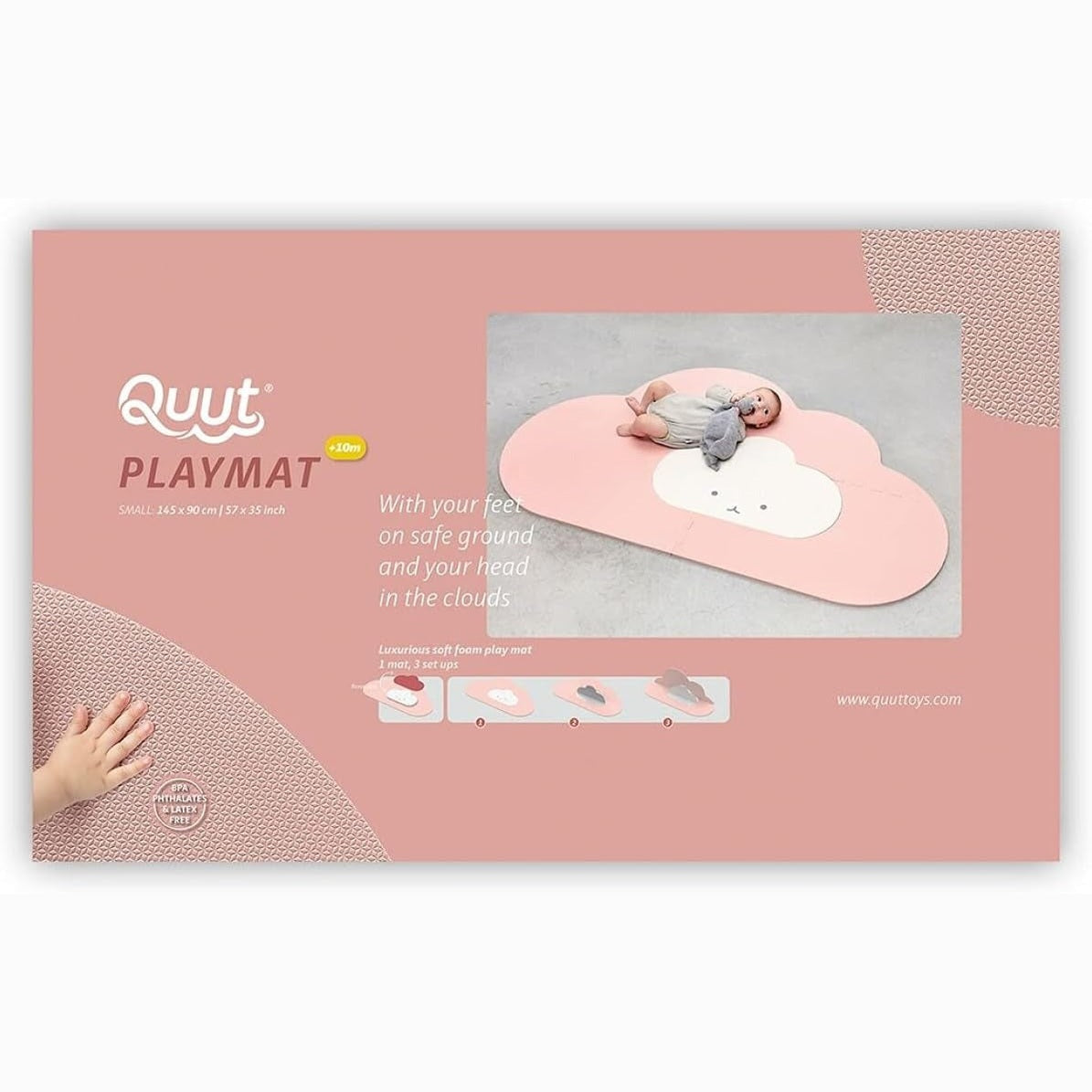 Quut Cloud Playmat - Pastel Pink