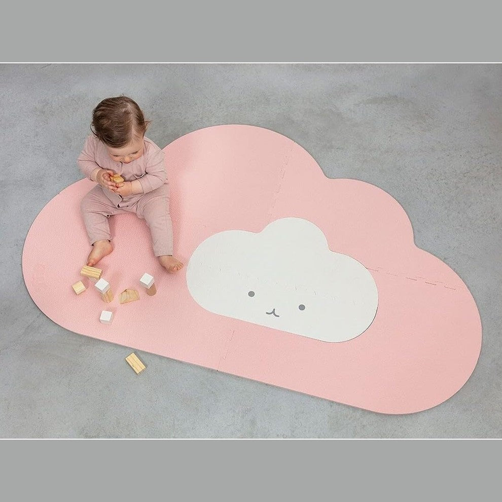 Quut Cloud Playmat - Pastel Pink