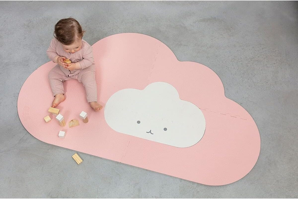 Quut Cloud Playmat - Pastel Pink