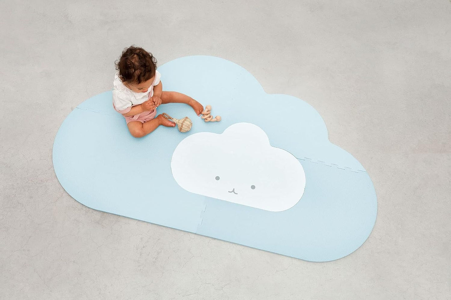 Quut Foam Floor Play Mat Cloud Playmat Dusty Blue