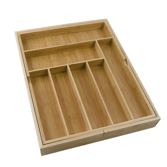 BAMBOO CUTLERY ORGANIZER 9 DIVISIONS