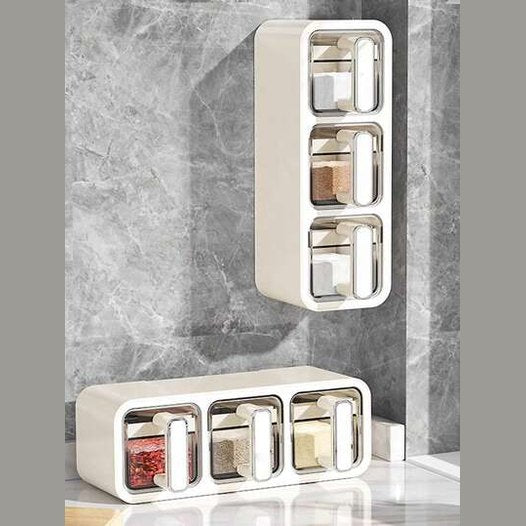 Wall Mount Spice Rack With Spoons