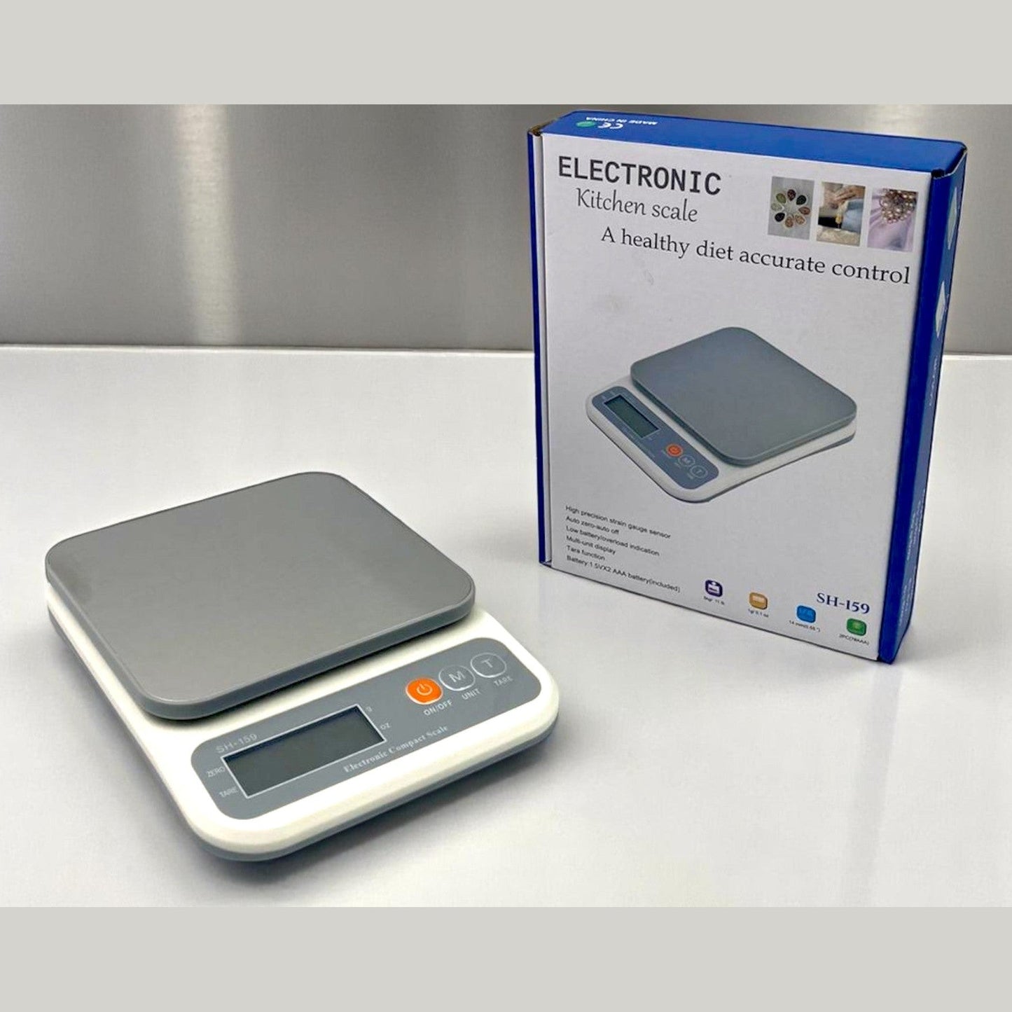 SS Surface Kitchen digital scale Max 10KG - 1g precision