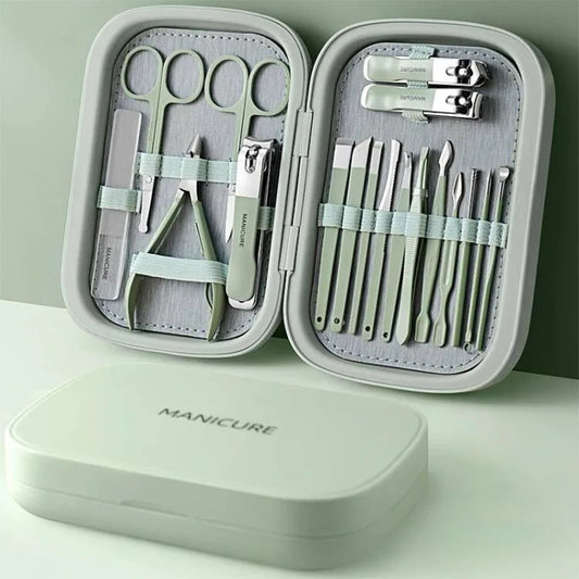 Professional Nail Manicure Set | 18 In 1 طقم مانيكيور احترافي 18 في 1