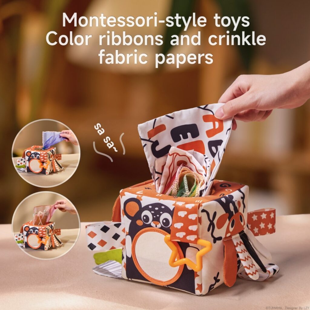 Tumama Kids  - Multi-Sensory - Black&White - Tissue Box
