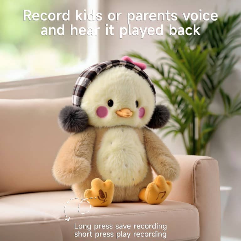 Tumama Kids - Interactive Plush Chick Toy - "Hug Me, Kiss Me"