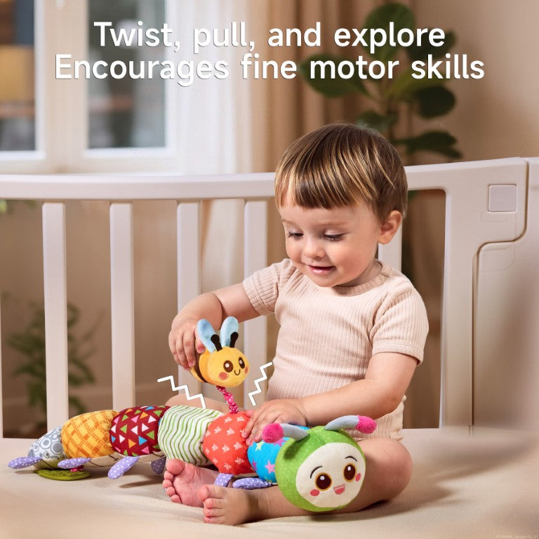 Tumama Kids - Soft Plush Sensory Caterpillar - Baby Toy