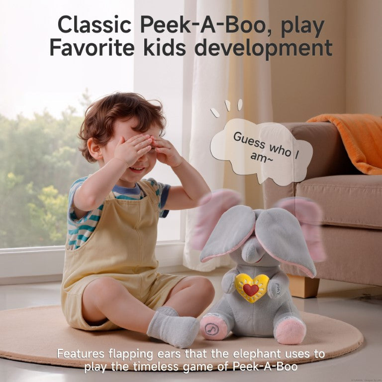 Tumama Kids - Animated Peekaboo Elephant - Musical Toy