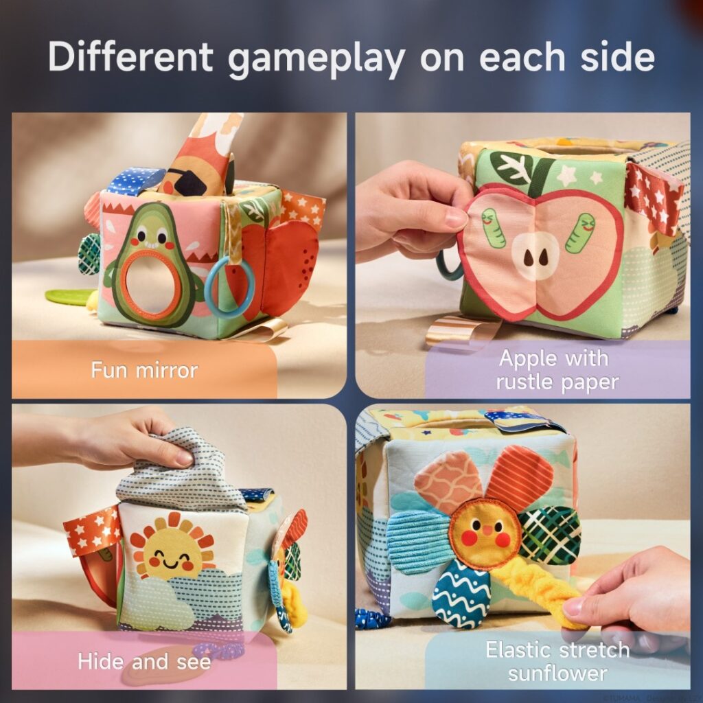 Tumama Kids  - Multi-Sensory Colorful Tissue Box