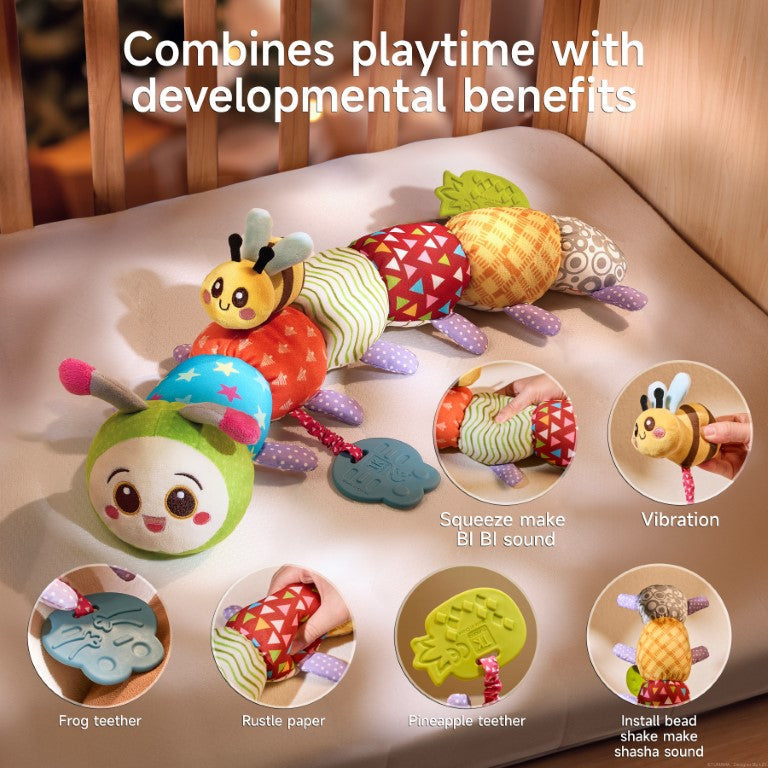Tumama Kids - Soft Plush Sensory Caterpillar - Baby Toy