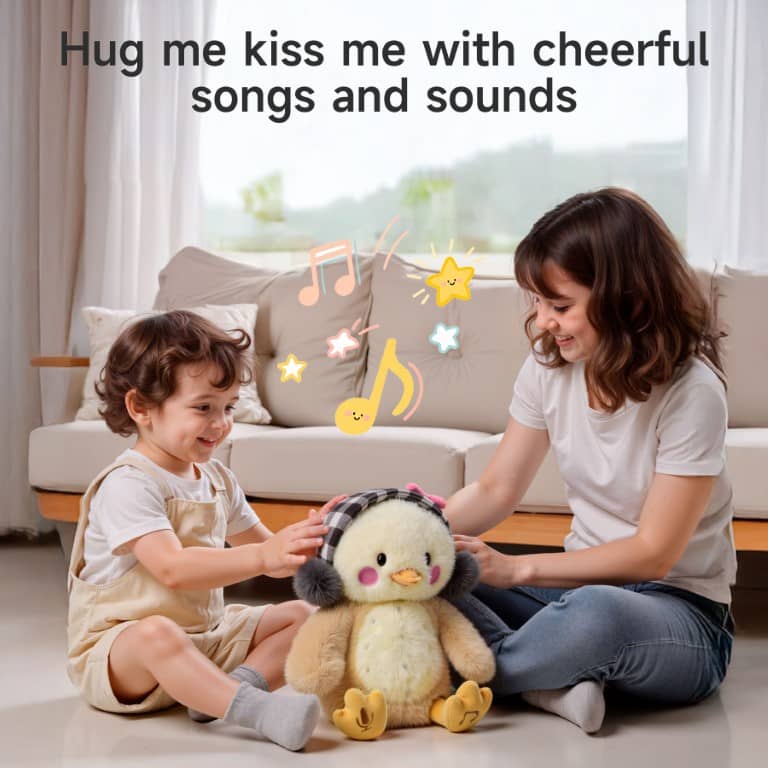 Tumama Kids - Interactive Plush Chick Toy - "Hug Me, Kiss Me"