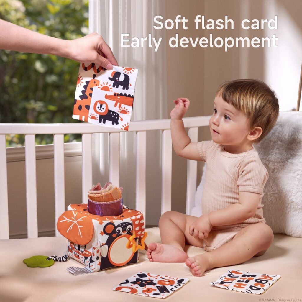 Tumama Kids  - Multi-Sensory - Black&White - Tissue Box
