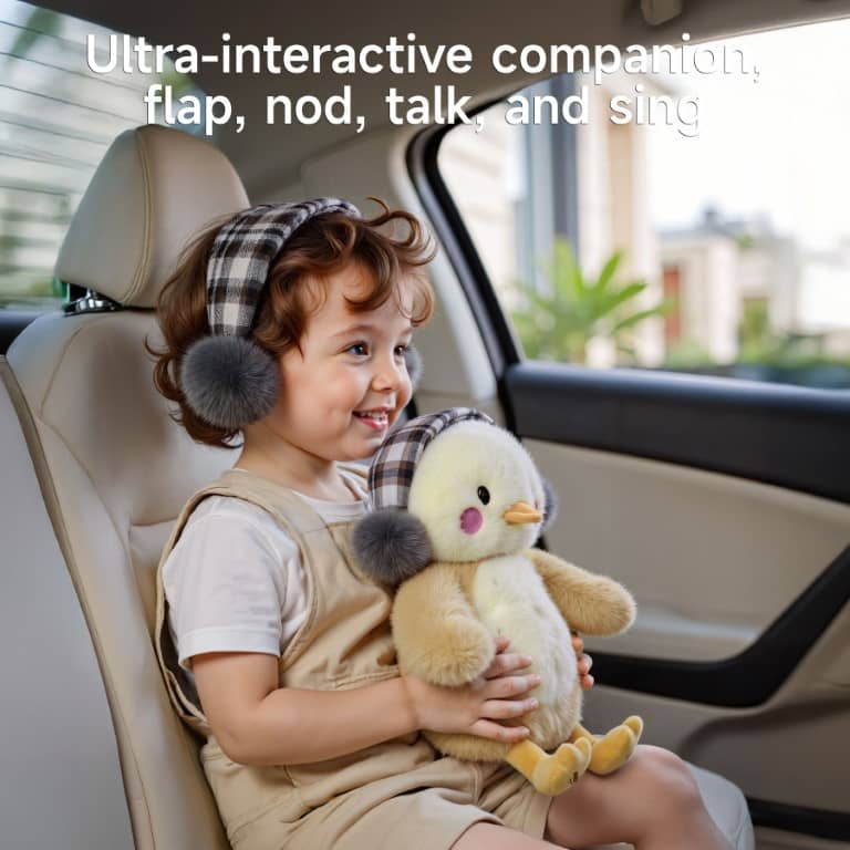 Tumama Kids - Interactive Plush Chick Toy - "Hug Me, Kiss Me"