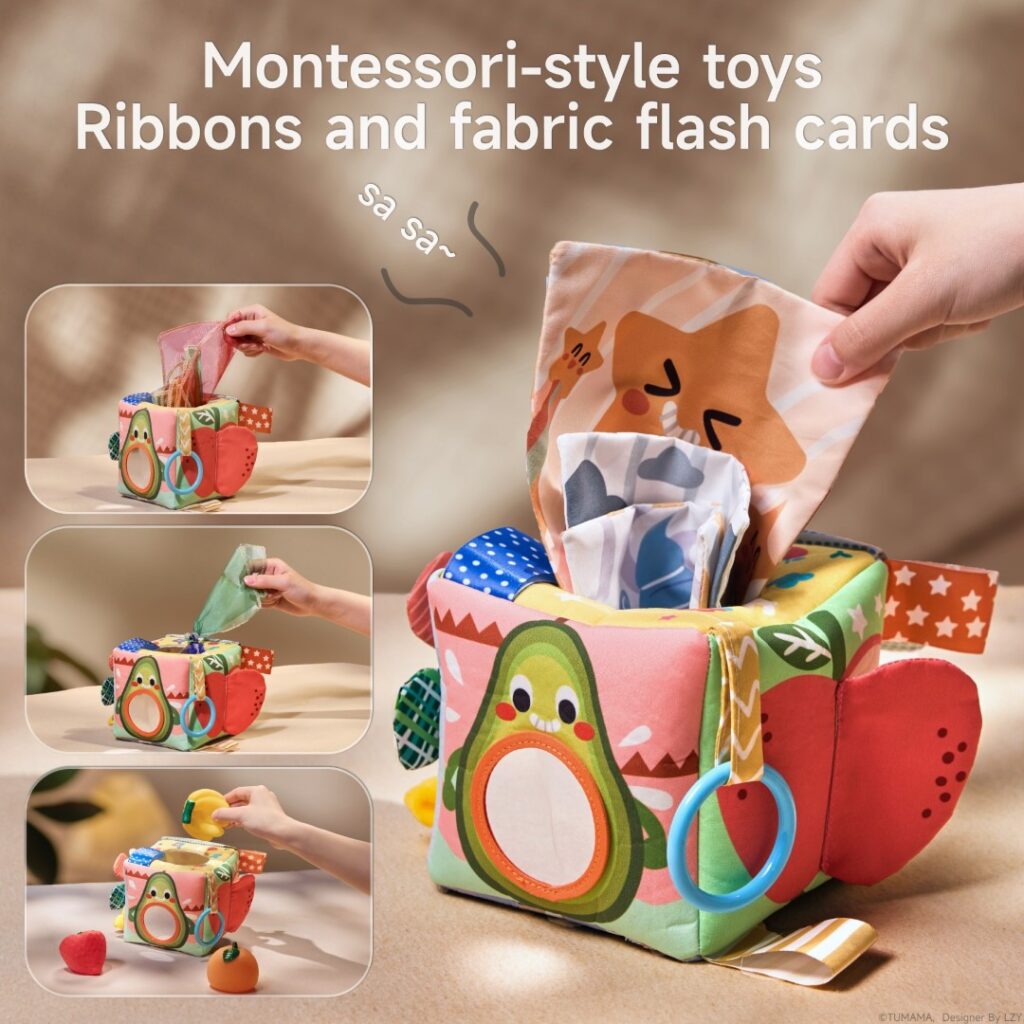 Tumama Kids  - Multi-Sensory Colorful Tissue Box