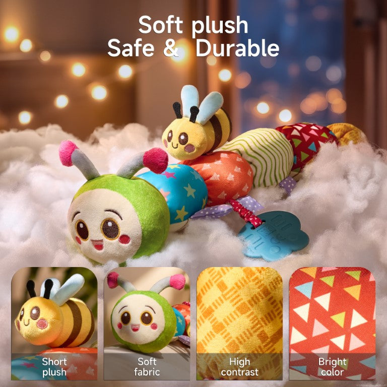 Tumama Kids - Soft Plush Sensory Caterpillar - Baby Toy