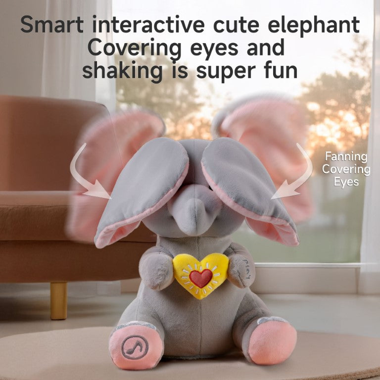 Tumama Kids - Animated Peekaboo Elephant - Musical Toy