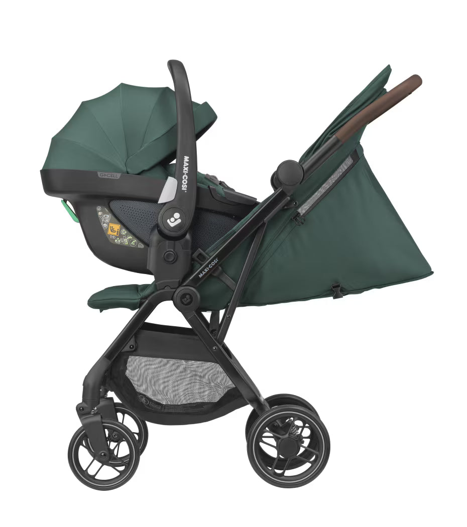 Maxi-Cosi - Soho (Essential Green) - 3pcs Bundle Soho Stroller - CabrioFix i-size Car Seat - CabrioFix i-size Base - Travel System