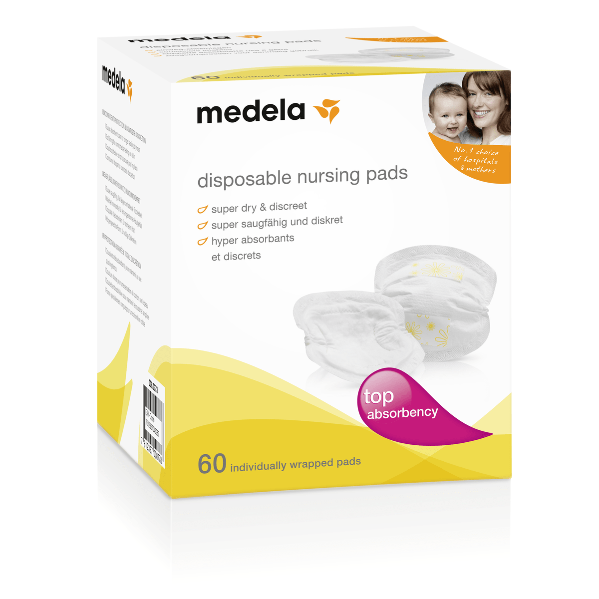 Medela Disposable Bra Bads 60 Pieces - Medaid