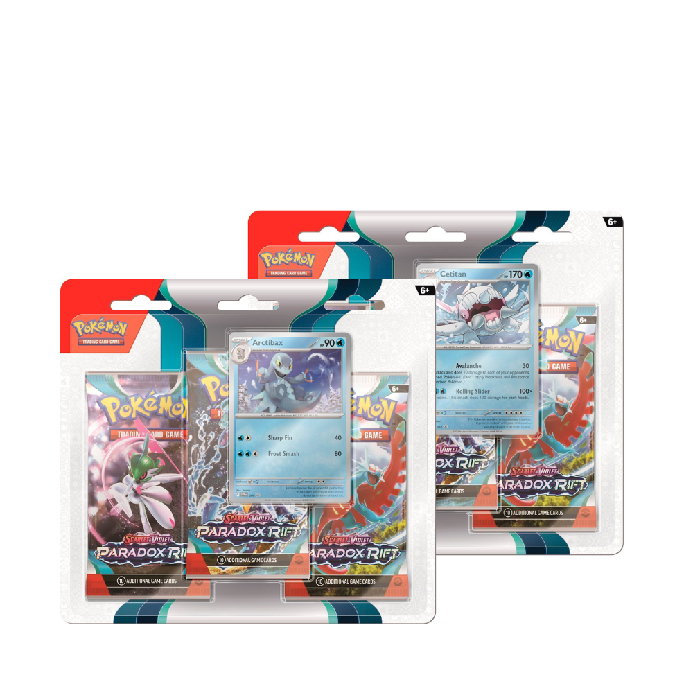 Pokemon TCG : Scarlet & Violet Paradox Rift 3  Pack Blister Pack (1 Random) - Medaid International