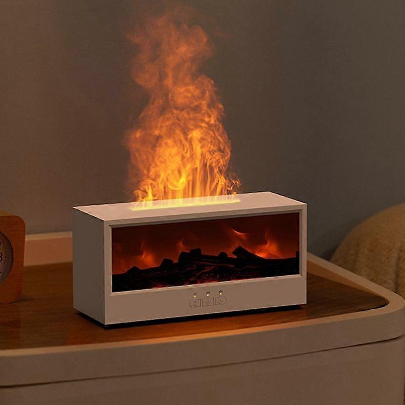 Fireplace Diffuser Flame Aroma Humidifier مرطب عطري بتصميم مدفأة