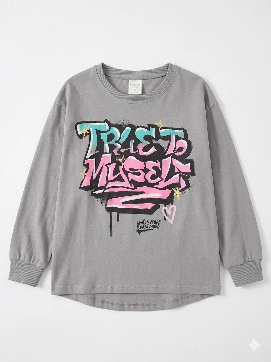 Zara Girl's Grey Printed Blouse | Zara In Lebanon