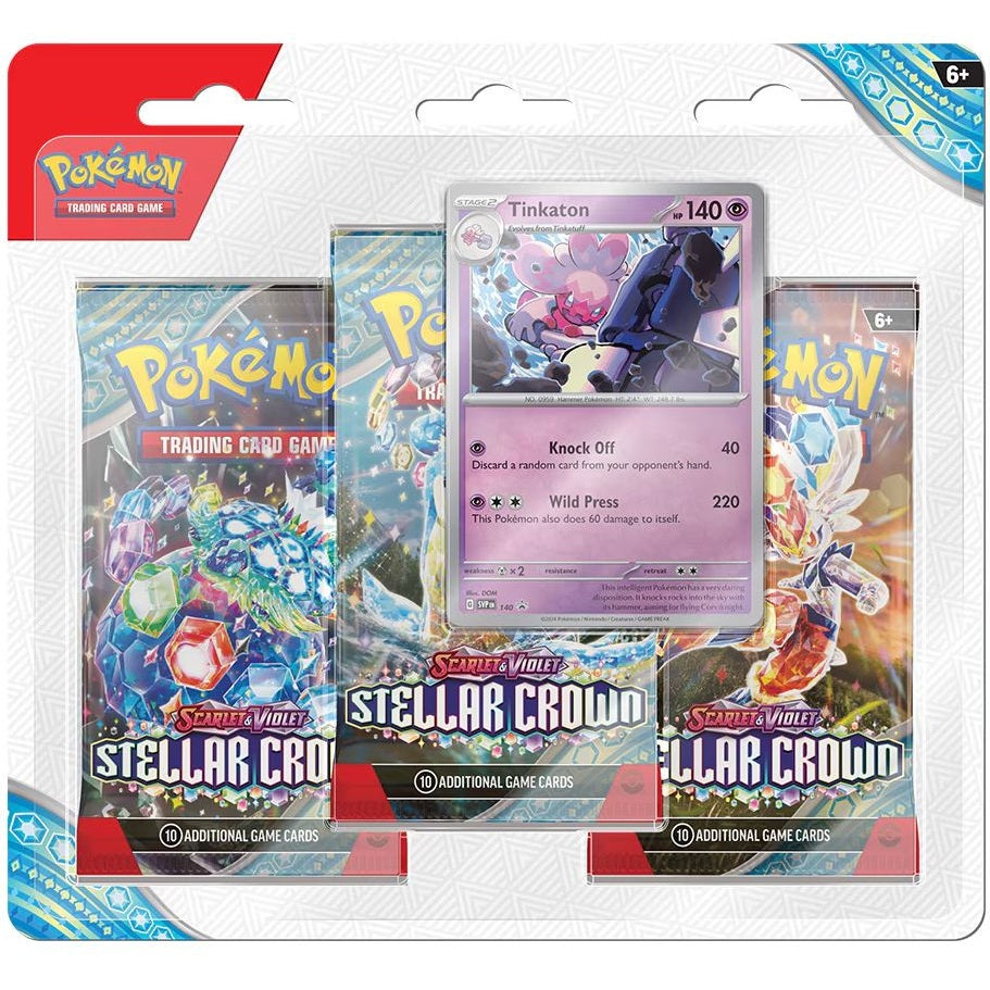 POKEMON TCG : Scarlet & Violet Stellar Crown (SV07)  3 Pack Blister - Medaid International