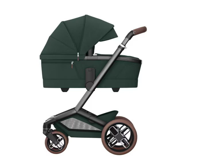 Maxi-Cosi - Fame (Twillic Green) - 4pcs Bundle Fame Stroller & Carrycot Pebble360 Car Seat FamilyFix 360 Pro Base. - Travel System