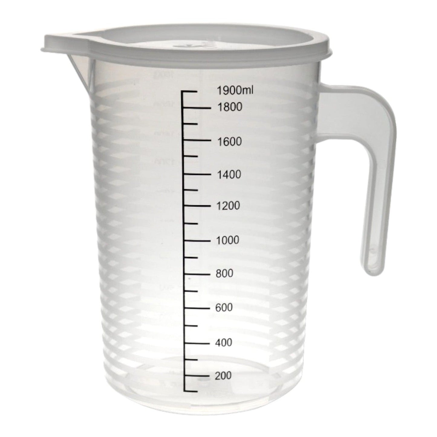 High Quality Plastic Measuring Cup w Cover 2000 ml