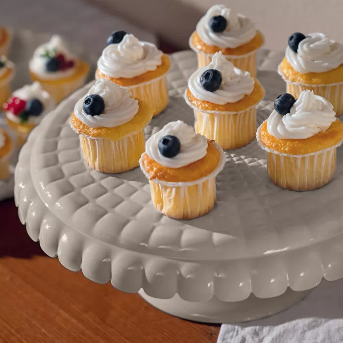 Guzzini Small Cake Stand With Dome Milk White