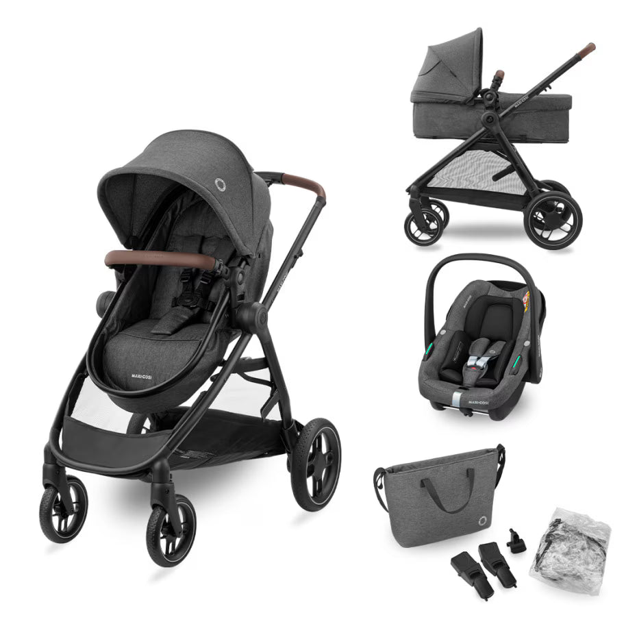 Maxi-Cosi - Zelia S Trio Stroller - Dark Grey - Travel System