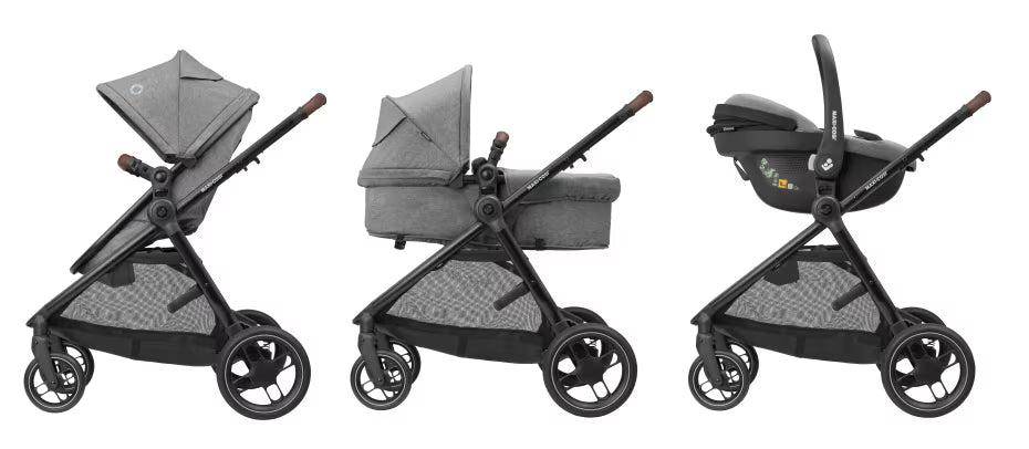Maxi-Cosi - Zelia S Trio Stroller - Grey - Travel System