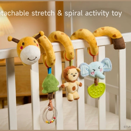 Tumama Kids  - Giraffe Spiral Toy - Texurted Play Activity - Sensory Exploration & Engagement
