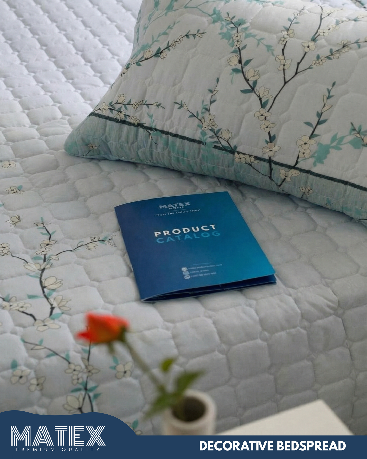 King size Sky Blossom Decor Bedspread