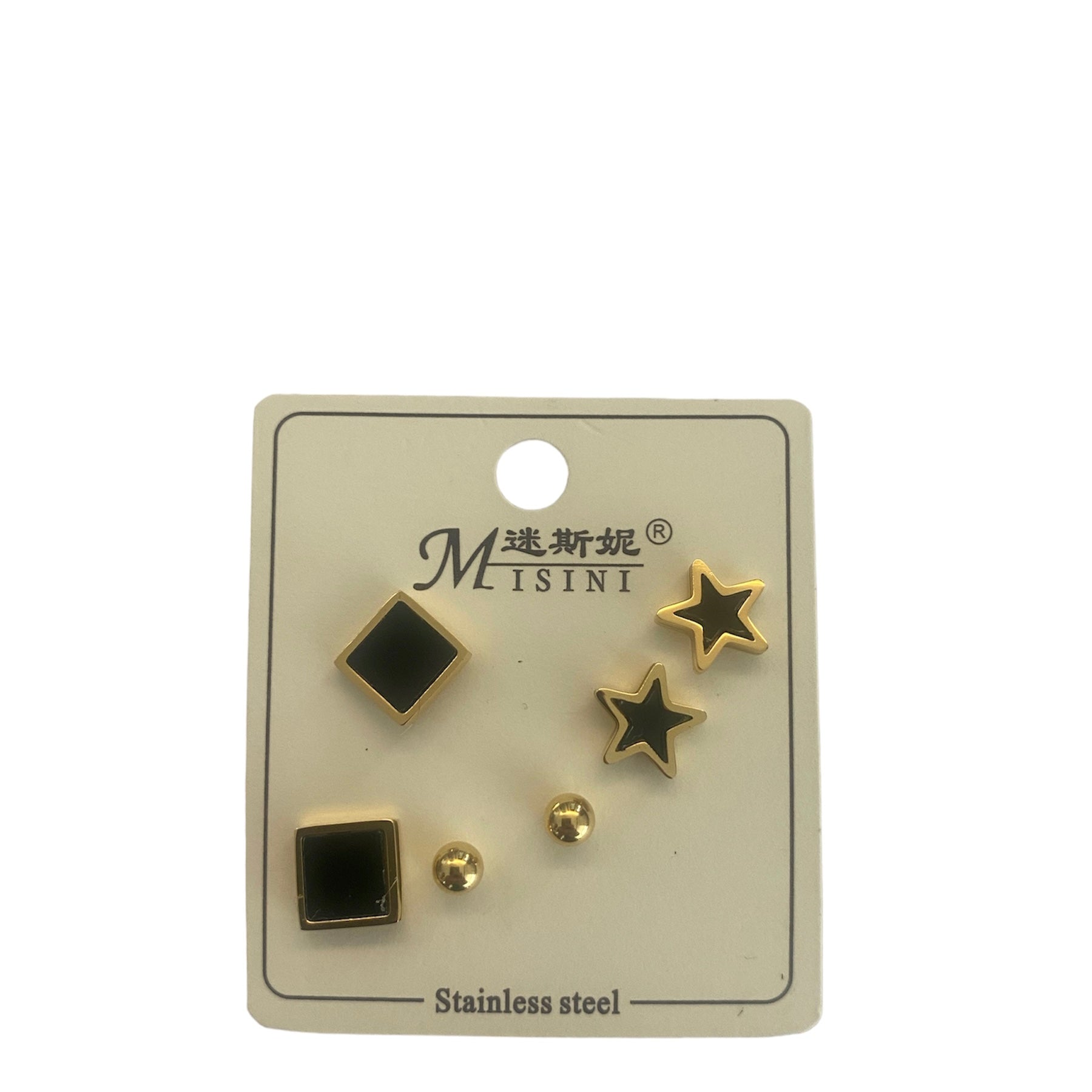 Starlet square earrings accessory #4047 - Medaid International