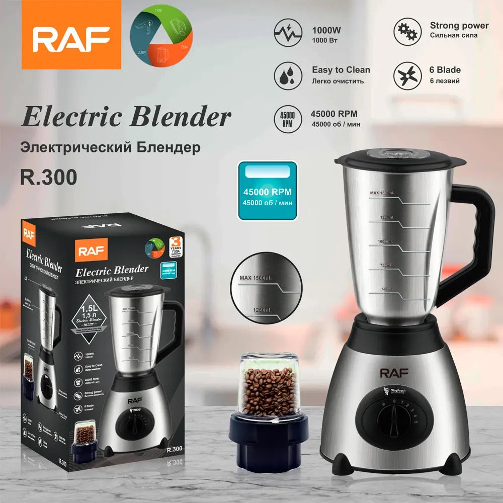 Raf Electric Blender 1000W 1.5 Litre R300 - Medaid International