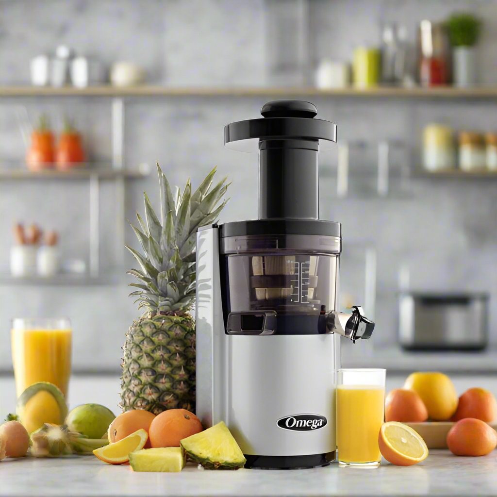 OMEGA VERTICAL MASTICATING JUICER SILVER SLOW