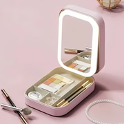 Travel Size LED Mirror & Beauty Makeup organiser Case
