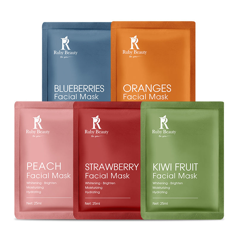 Ruby beauty fruits facial mask (5sheets) SC-141