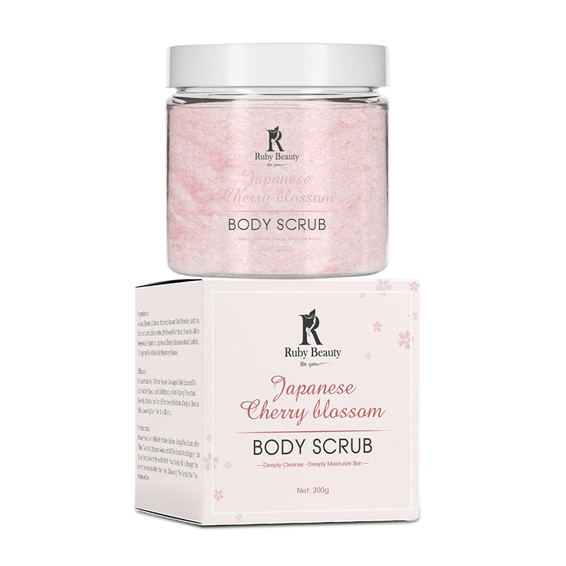 Ruby beauty japanese cherry blossom body scrub 200g sc 145