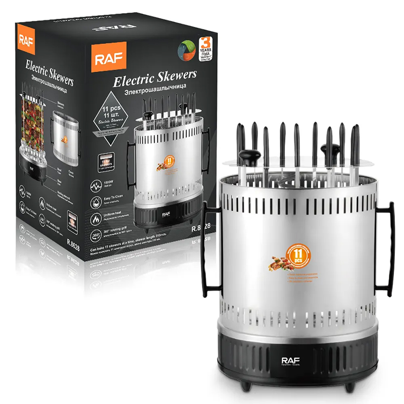 RAF Multifunctional Electric Grill Vertical Portable Rotating Barbecue 1500W R8628 - Medaid International